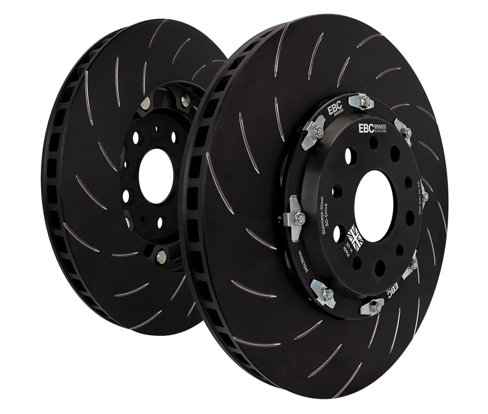 EBC Racing Swept Groove Disc Sportbremsscheibe 2-teilig Vorderachse SG2FC7795 Conversion für Kia STINGER 3.3 T-GDI 4WD (26...