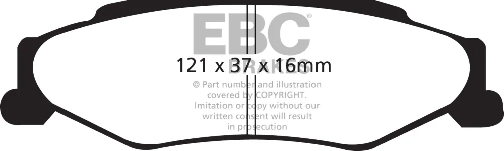 EBC Redstuff Bremsbeläge Hinterachse DP31160C mit R90 für Chevrolet Corvette C6 6.0 Baujahr: 45509 EBC Bremsen24