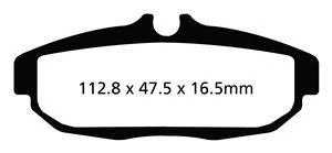 EBC Redstuff Bremsbeläge Hinterachse DP31870C mit R90 für Ford (USA) Mustang 5 5.0 (Brembo) Baujahr: 2010 - 2014 EBC Brems...