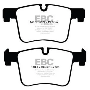 EBC Redstuff Bremsbeläge Vorderachse DP32105C mit R90 für BMW 3 Gran Turismo 320 d (140kw/ 190PS) Baujahr: 07/15- mit HSN...