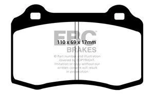 EBC Redstuff Bremsbeläge Vorderachse und Hinterachse DP31031C mit R90 für Alfa Romeo Spider 3.0 V6 24V (916S1) (162kw/ 220...