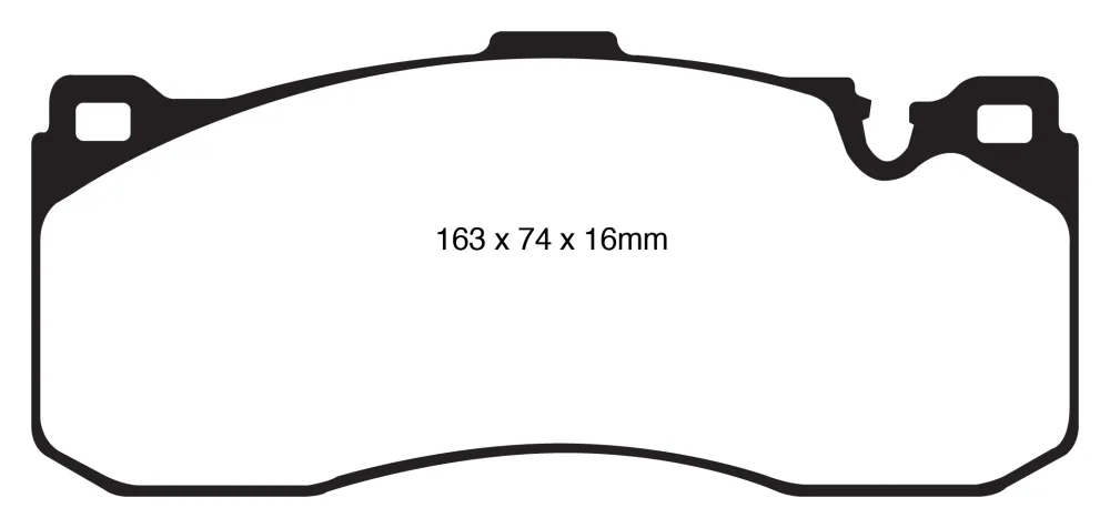 EBC RPX Bremsbeläge Vorderachse DP81995RPX für BMW 1 135i (225kw/ 306PS) Baujahr: 10/07-10/13 mit HSN TSN: 0005 AKB EBC Br...
