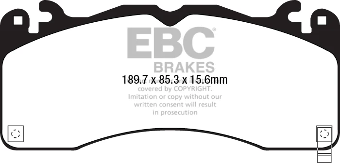 EBC RPX Bremsbeläge Vorderachse DP83040RPX für Ford (USA) Mustang 6 5.0 (Performance Package) Baujahr: 15- EBC Bremsen24