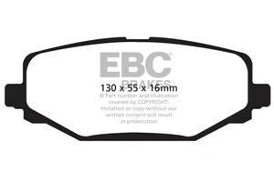 EBC Yellowstuff Bremsbeläge Hinterachse DP41889R mit R90 für Lancia VOYAGER Großraumlimousine 3.6 V6 VVT (208kw/ 283PS) Ba...