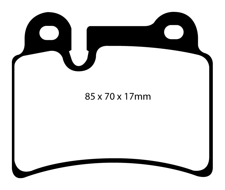 EBC Yellowstuff Bremsbeläge Hinterachse DP41944R mit R90 für VW Touareg 6.0 W12 (331kw/ 450PS) Baujahr: 03/05-06/10 mit HS...