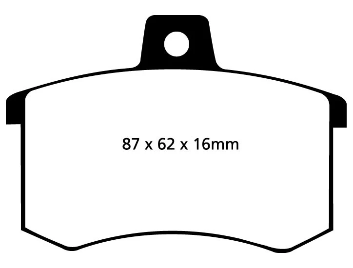 EBC Yellowstuff Bremsbeläge Hinterachse DP4370R mit R90 für EBC SR-Bremsbeläge 2.2 E quattro (88kw/ 120PS) Baujahr: 08/85-...