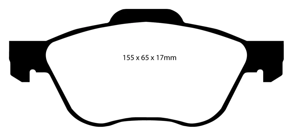 EBC Yellowstuff Bremsbeläge Vorderachse DP41376R ohne R90 für Nissan Primera 2 2.0 16V (85kw/ 115PS) Baujahr: 09/96-07/02...