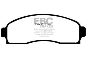 EBC Yellowstuff Bremsbeläge Vorderachse DP41617R ohne R90 für Saturn Vue 45415 Baujahr: 02- EBC Bremsen24