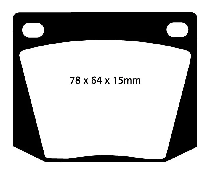EBC Yellowstuff Bremsbeläge Vorderachse DP4169R ohne R90 für MG MGC 3.0 (108kw/ 147PS) Baujahr: 01/67-09/69 EBC Bremsen24