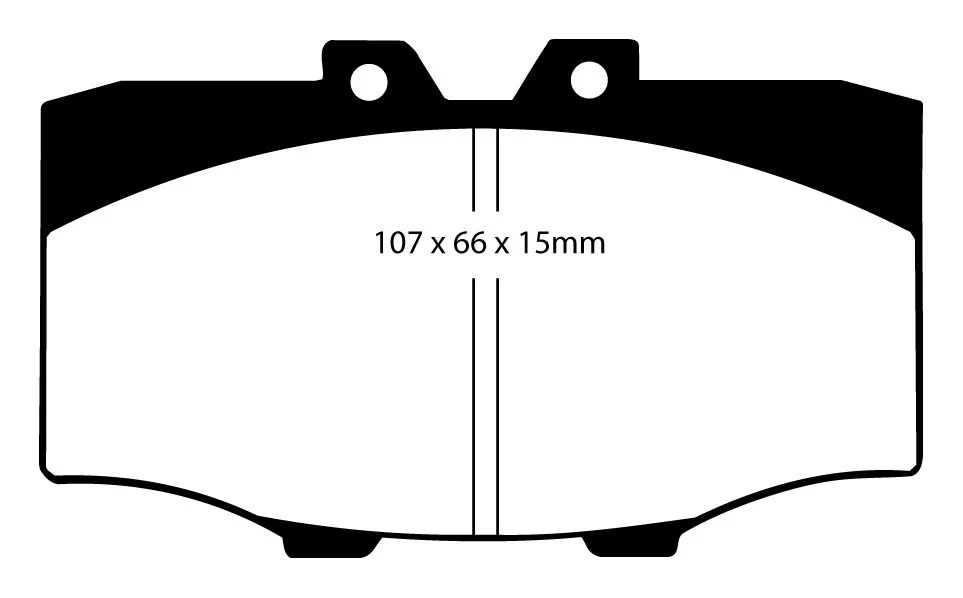 EBC Yellowstuff Bremsbeläge Vorderachse DP4380R ohne R90 für Toyota Land Cruiser 4.0 Turbo-D (100kw/ 136PS) Baujahr: 10/85...