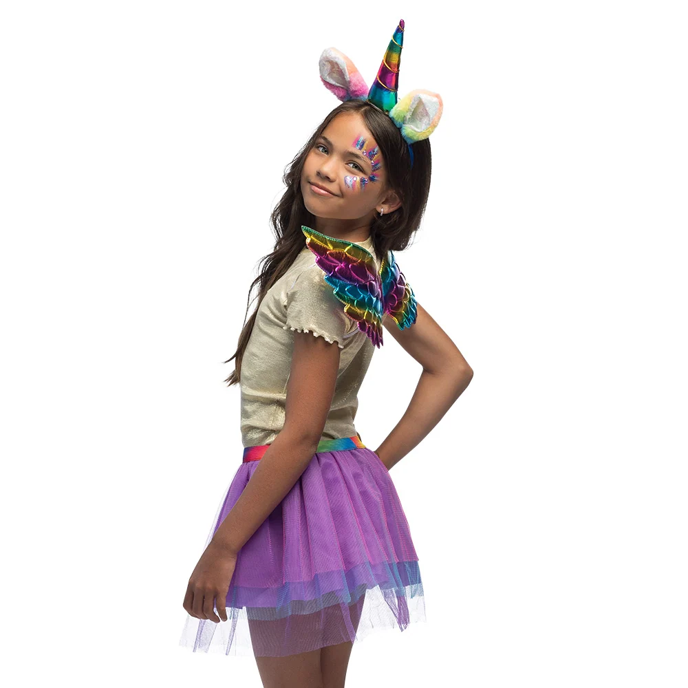 Einhorn-Ankleideset Regenbogen für Kinder