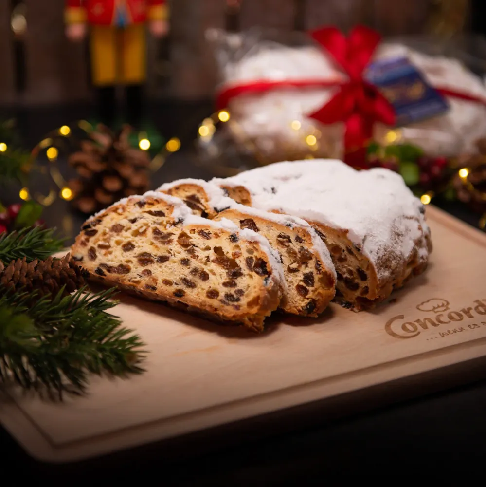 Exklusiv-Weihnachtsstollen (1.000g) Holzkiste mit personalisierter Gravur