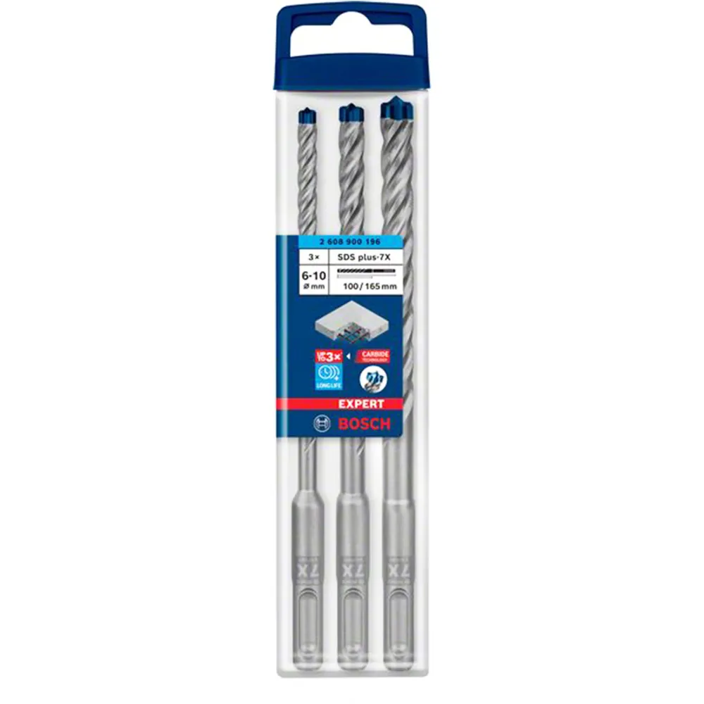 Experten-Tipp-Set Bosch SDS Plus 7X 6/8/10 mm 3Stk
