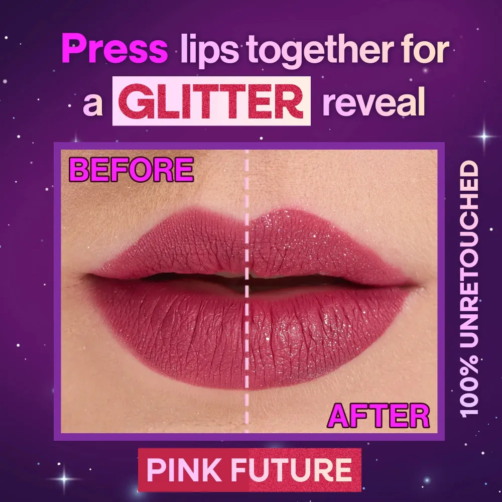 Mega Glitter Shimmer Liquid Lipstick Pink Future