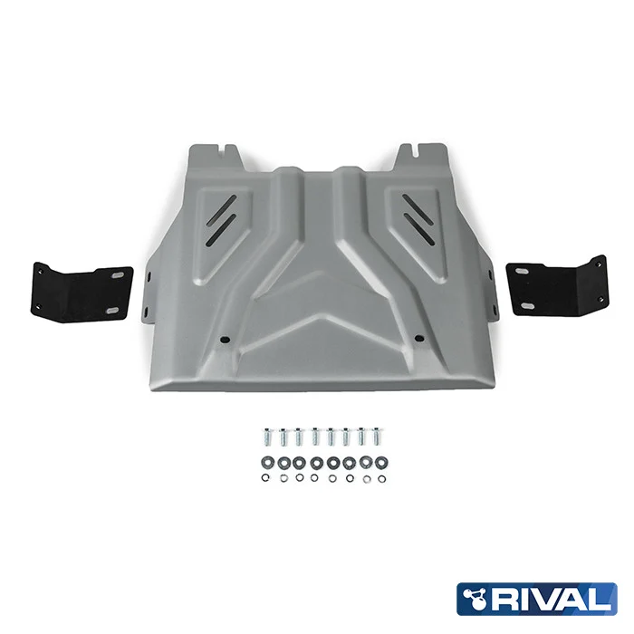 Rival Unterfahrschutz Alu 4mm für Mitsubishi Pajero Sport, 2016-heute, 2,4; 3,0, Verteilergetriebe