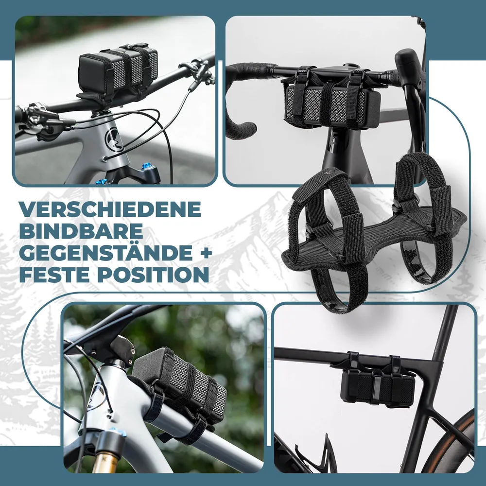 ROCKBROS Flaschenhalter Fahrrad Lautsprecherhalterung Verstellbarer Riemen