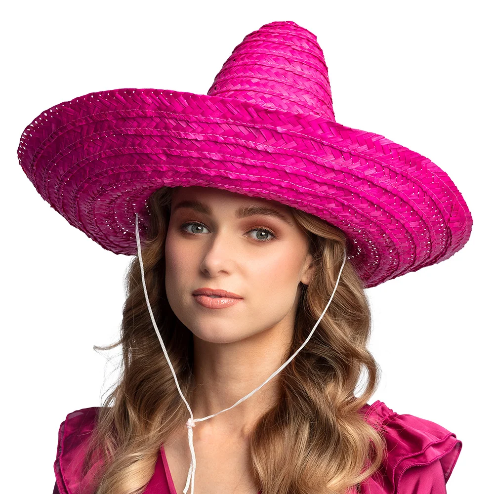 Sombrero Puebla rosa