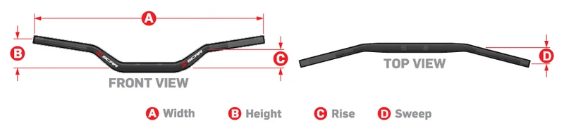 SCARLow Lenker Schwarz/Rot Pad
