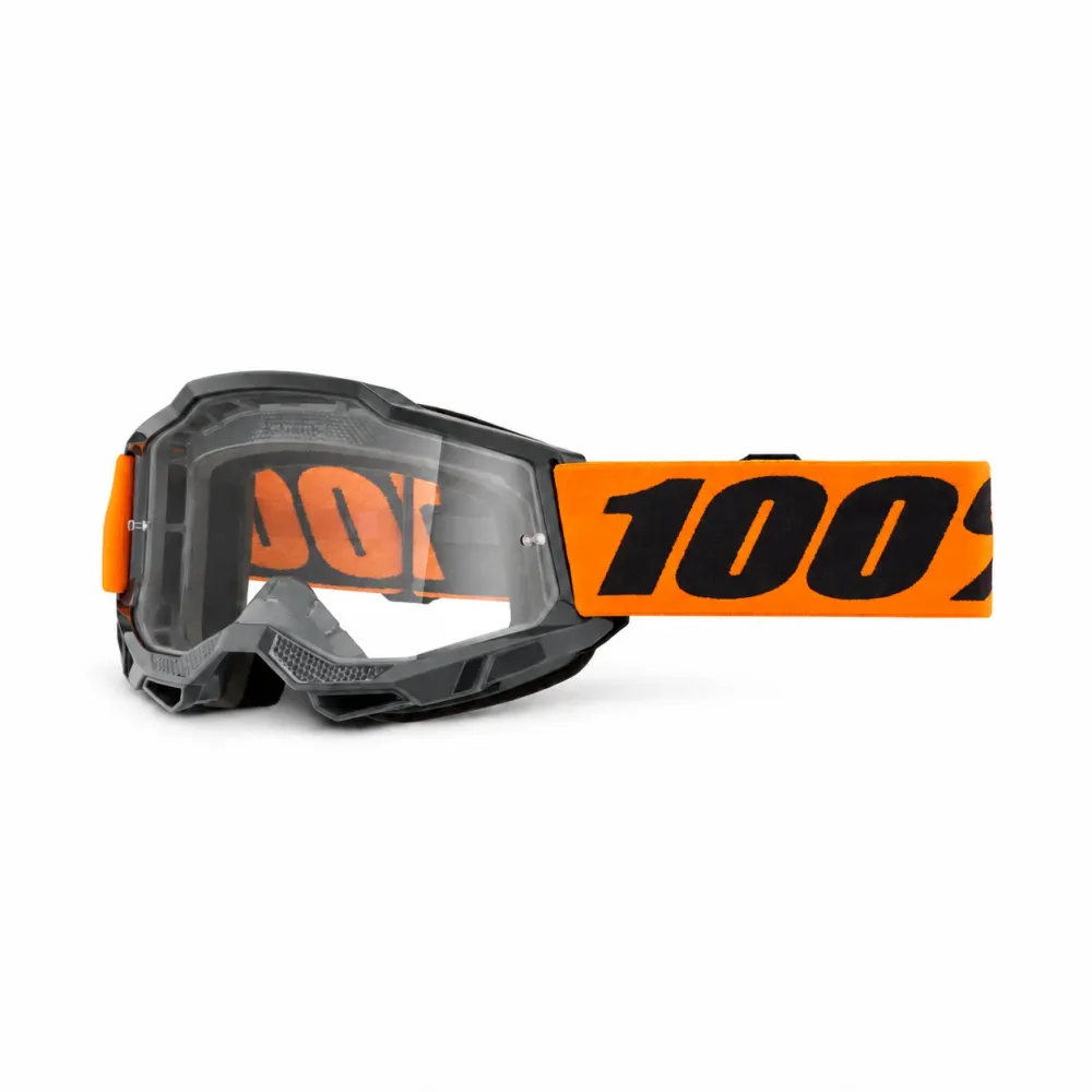 100% ACCURI 2 Maske Grau/Orange Klarer Bildschirm