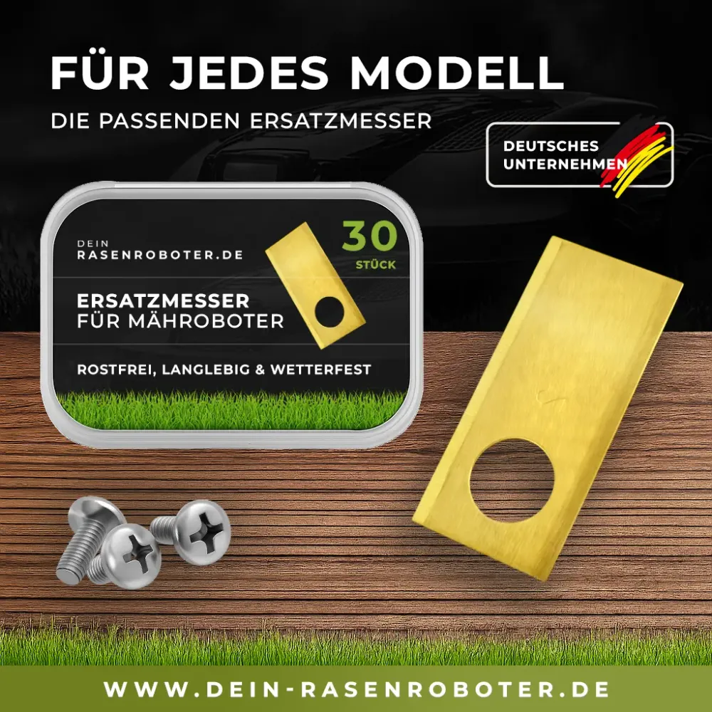 30x Titan Ersatzklingen für Worx Landroid S300 (WR130E)