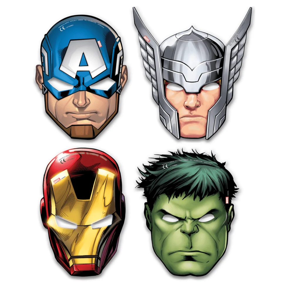 Avengers Masken Mighty 6Stk