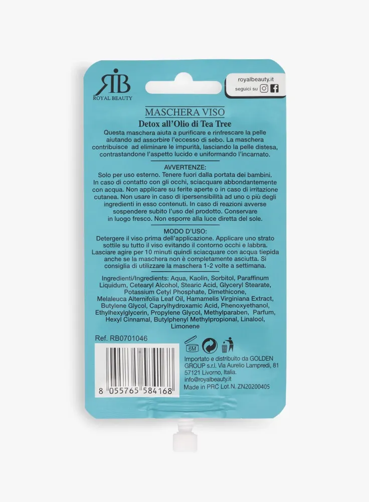 Detox-Gesichtsmaske mit Teebaumöl