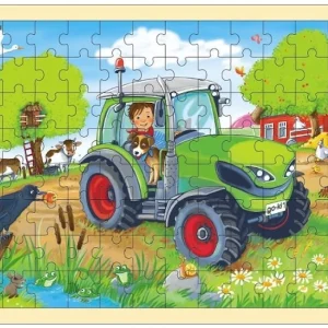 Einlegepuzzle Traktor 96 Teile
