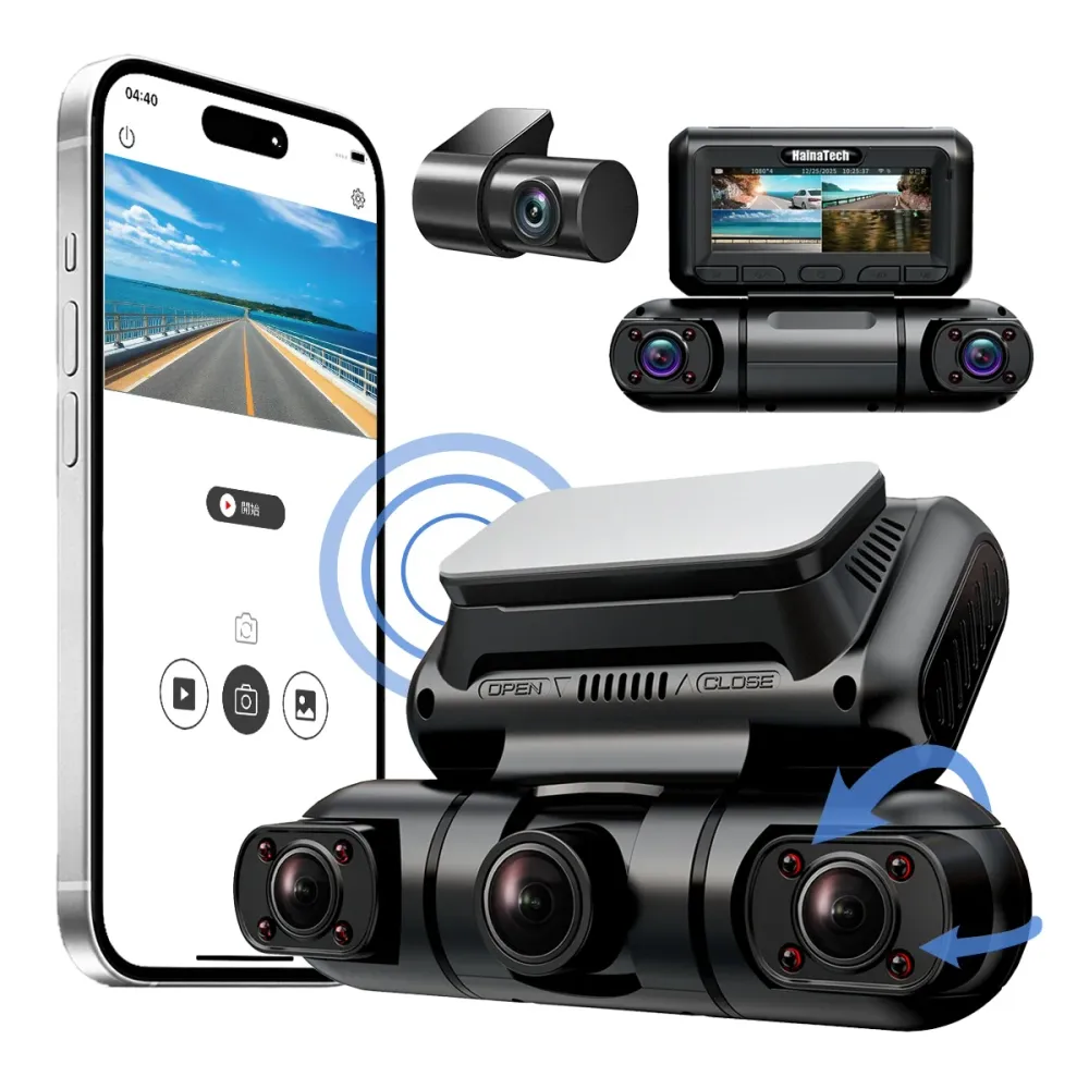 Hainatech 360° 4-Kanal Dashcam mit GPS