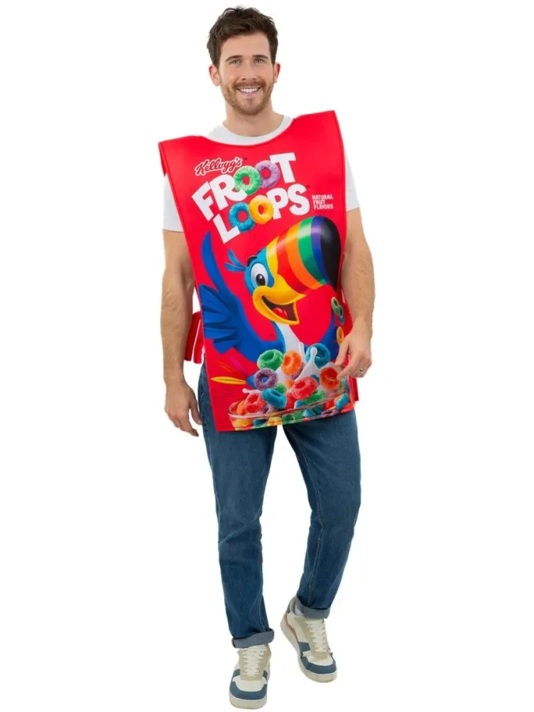 Kelloggs™ Froot Loops™ Cerealien Verpackung Kostüm