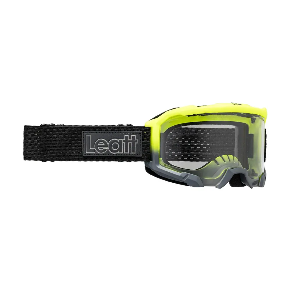 LEATT VELOCITY 4.0 MTB-Maske Gelb Transparente Scheibe