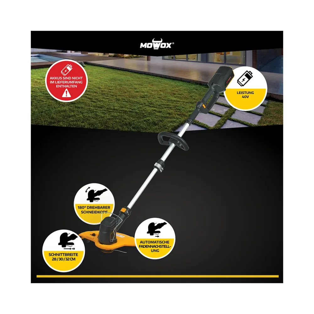 MOWOX Gartenmaschinen Mowox Akku-Trimmer ET 40 Li
