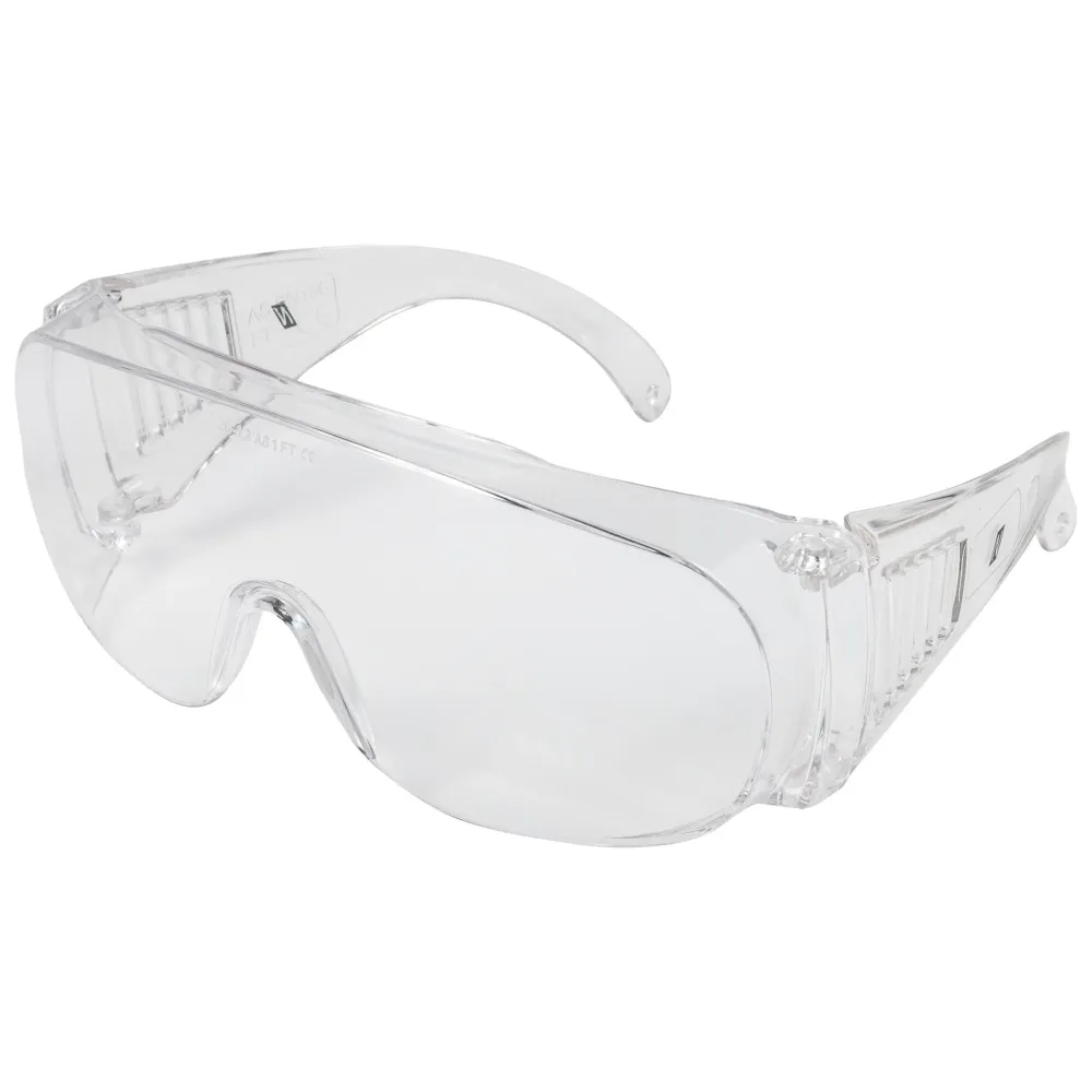 NITRAS VISION PROTECT BASIC, Bügelbrille, transparent, EN 166 Kunststoff | Packung (12 Stück)
