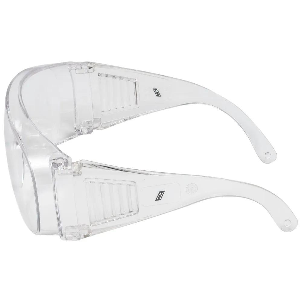NITRAS VISION PROTECT BASIC, Bügelbrille, transparent, EN 166 Kunststoff | Packung (12 Stück)