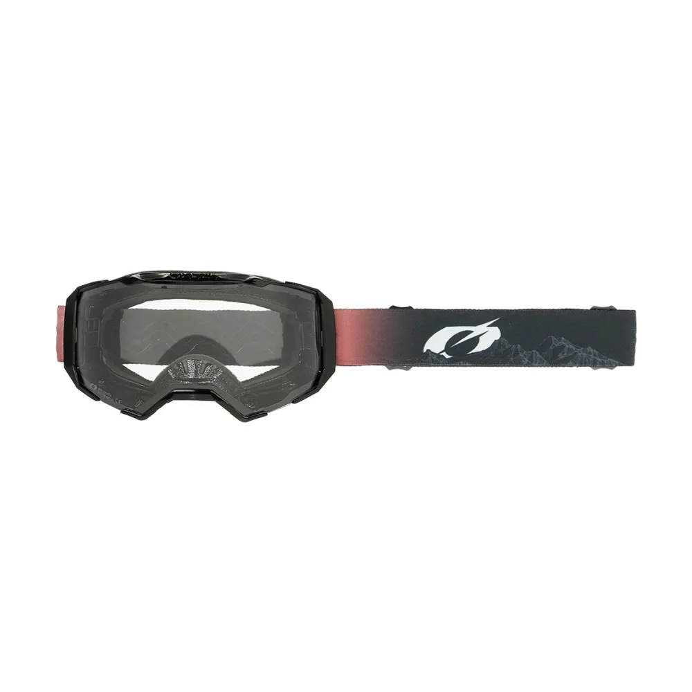 O'NEAL B-22 COVERT Maske Schwarz/Rot Klarer Schirm