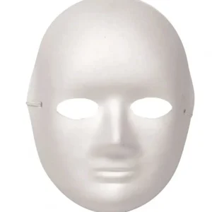 Papp-Maske Frau 17x20,5cm 1St