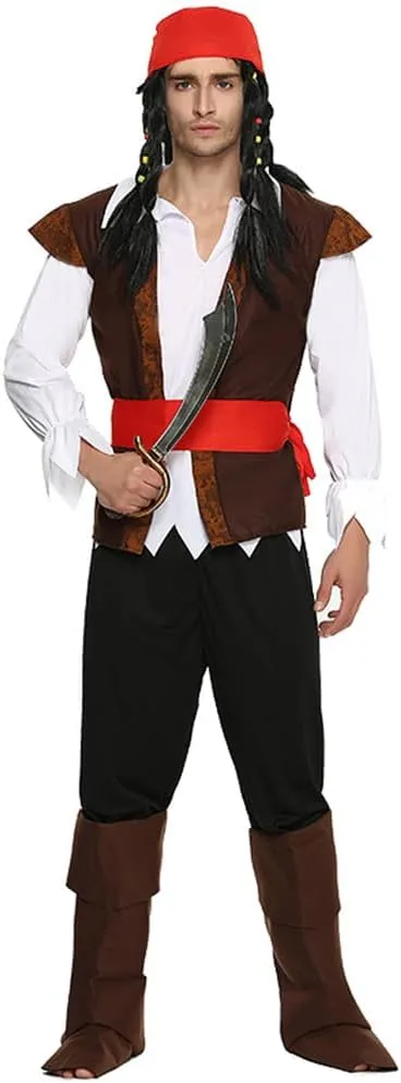 Piratenkapitän Kostüm Männer, Karnevalskostüm