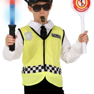 Polizei Kostüm Set Verkehr 5 Teile