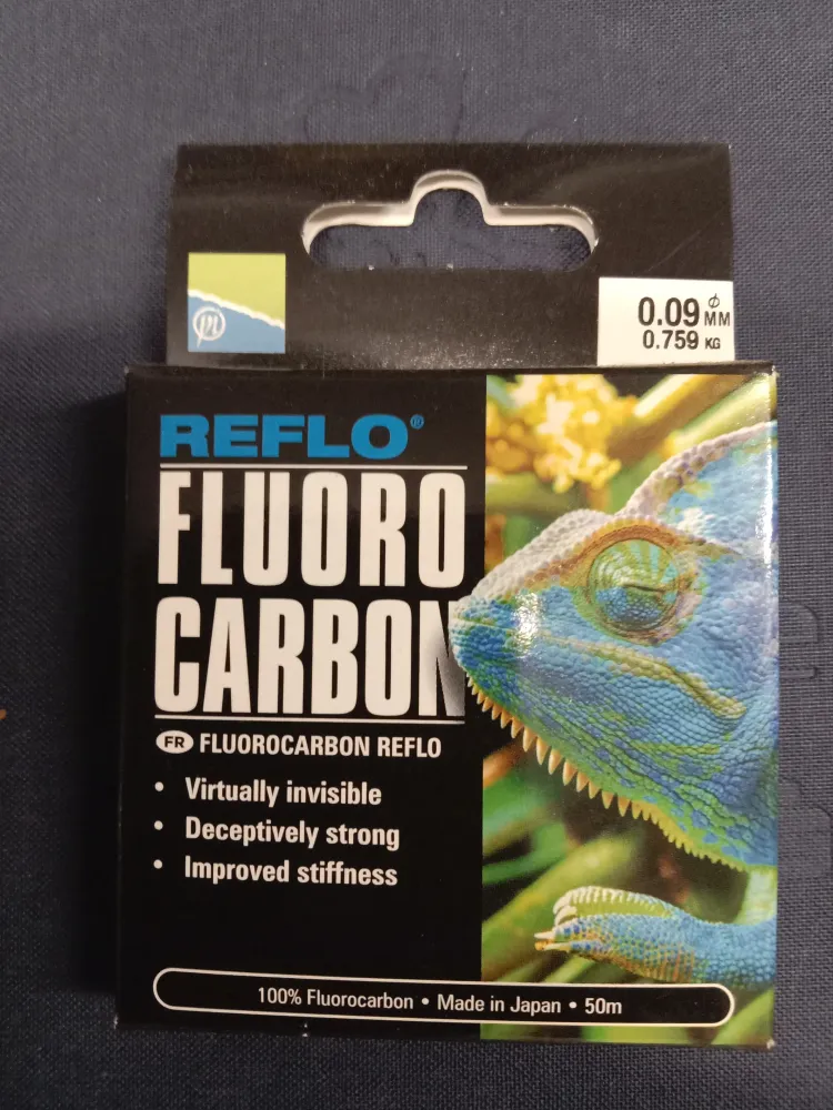 Preston Fluoro Carbon Vorfach Schnur 50m 0,09mm 0,57Kg Tragkraft