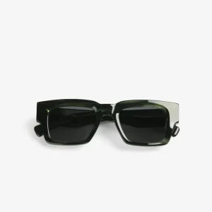 RECHTECKIGE SONNENBRILLE AUS ACETAT