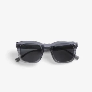 RECHTECKIGE TRANSPARENTE SONNENBRILLE