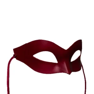 Rote Ledermaske