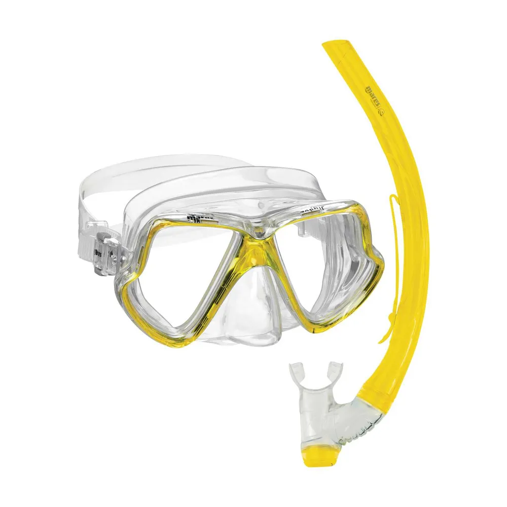 Schnorchelset Zephir Reflex-Gelb-Klar Mares 411769GURYLCL