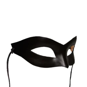 Schwarze Ledermaske