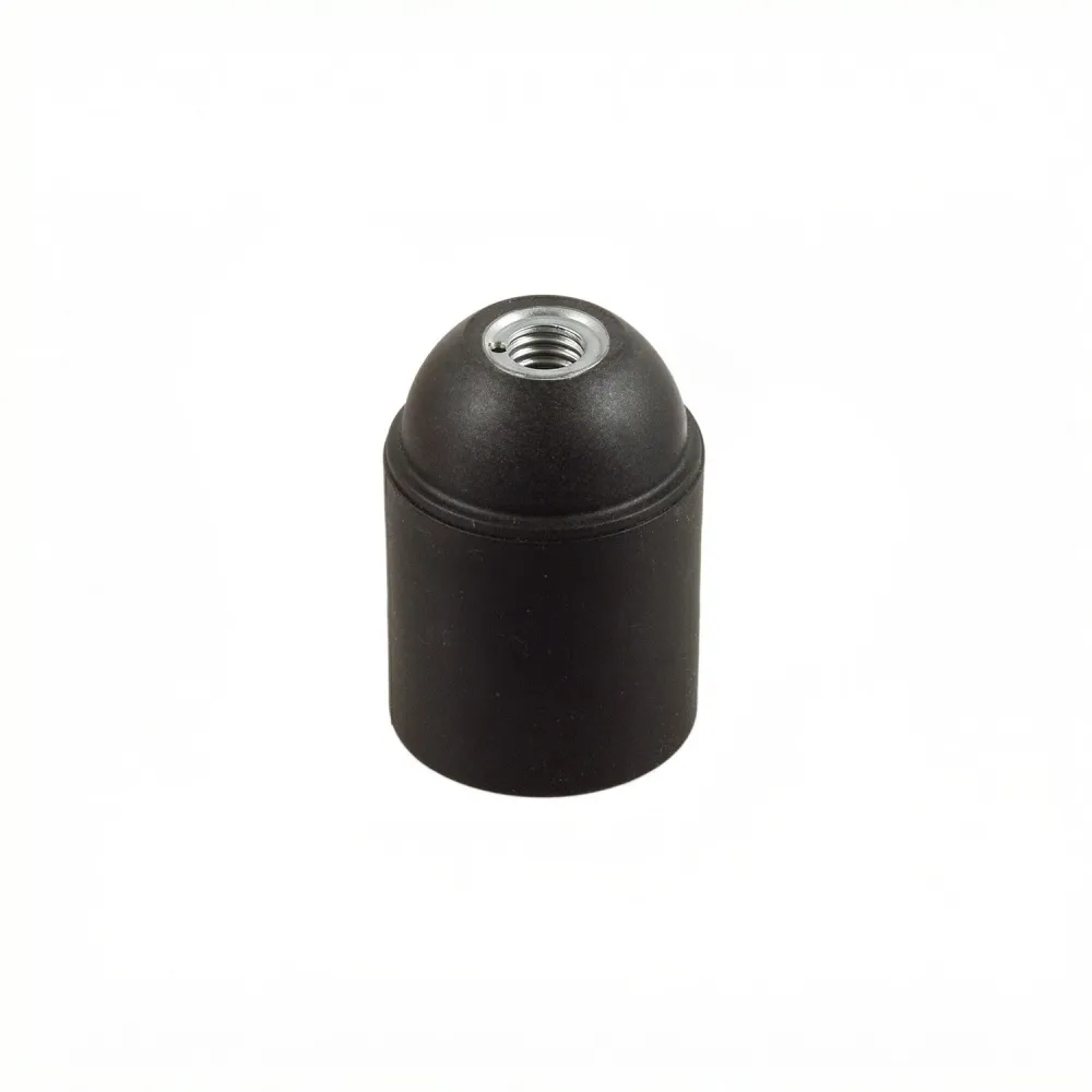Thermoplastische E26-Lampenfassung mit glatter Oberfläche – Schwarz