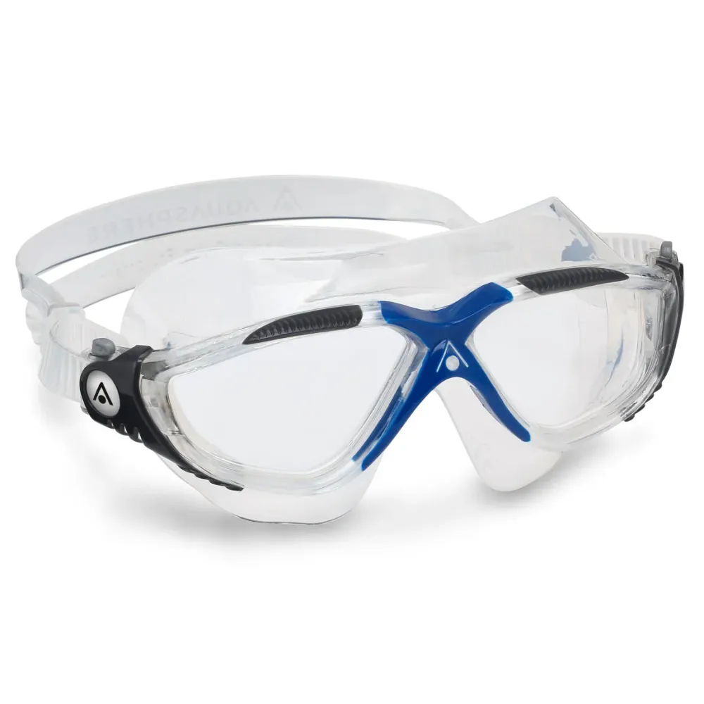 Vista – Schwimmbrille – Erwachsene – klare Gläser – transparent/grau