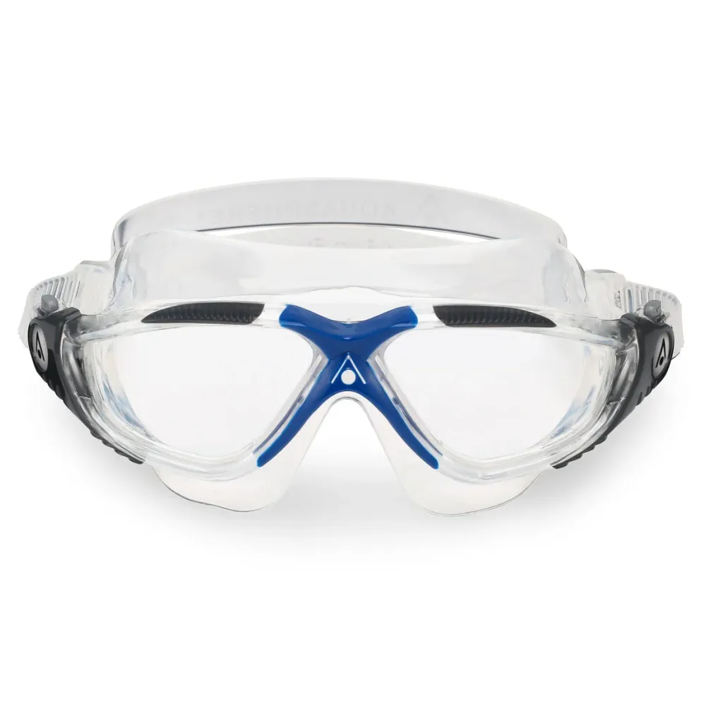 Vista – Schwimmbrille – Erwachsene – klare Gläser – transparent/grau