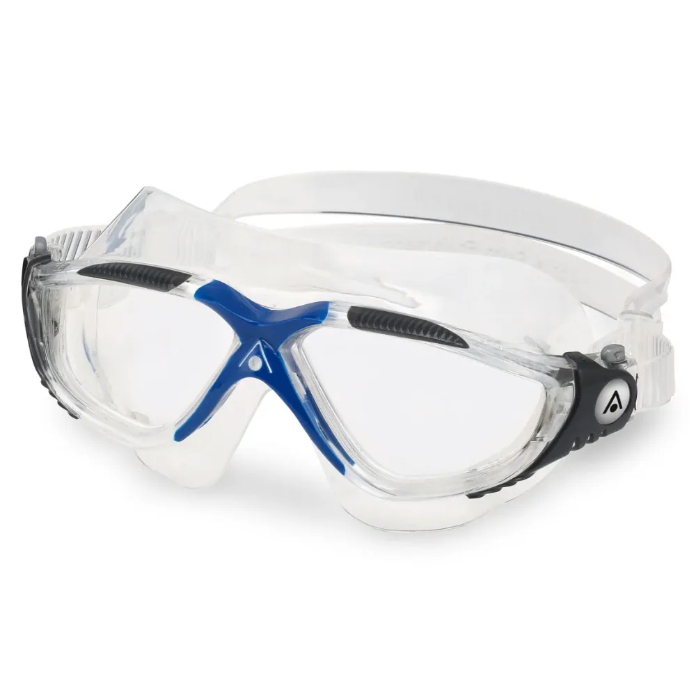Vista – Schwimmbrille – Erwachsene – klare Gläser – transparent/grau