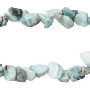Dominikanisches Larimar Splitterarmband – Das Blau der Karibik -Qualität (4-8 mm)