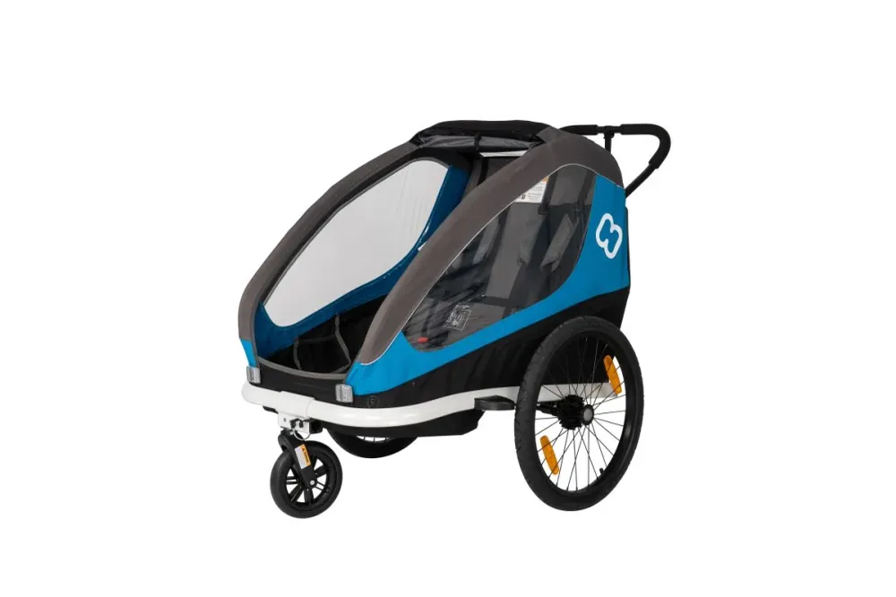 Hamax Fahrradanhänger Traveller petrol/grau