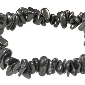 Hämatit Splitterarmband – Metallischer Glanz & Erdung -Qualität (5-8 mm)